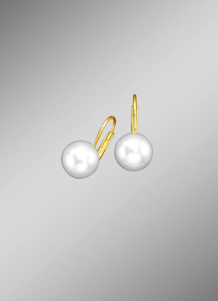 Ohrringe mit S&uuml;sswasser-Zuchtperlen 