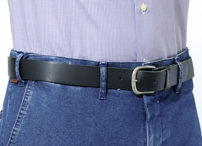 Ledergürtel SCHWARZ