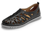 Gemini Slipper aus schattiertem Nappaleder SCHWARZ
