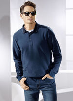 Poloshirt von «Milano Italy» DUNKELBLAU