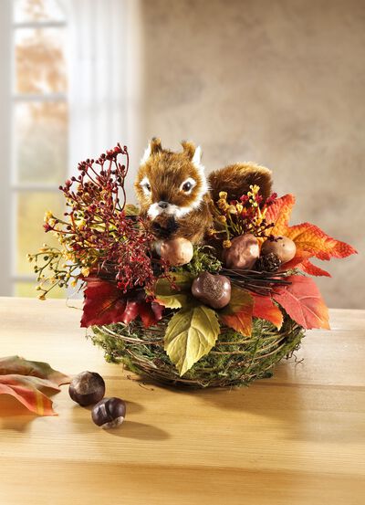 Herbstliches Tischgesteck 