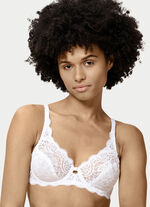 Triumph Amourette Bügel-BH mit Elastikspitze WEISS