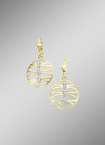 Filigrane Ohrringe mit synth. Zirkonia 