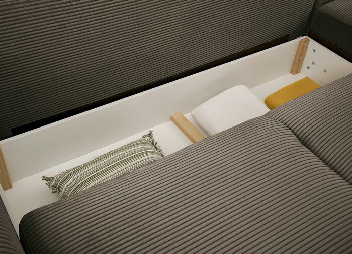 Moderne Polsterecke mit Bettfunktion 