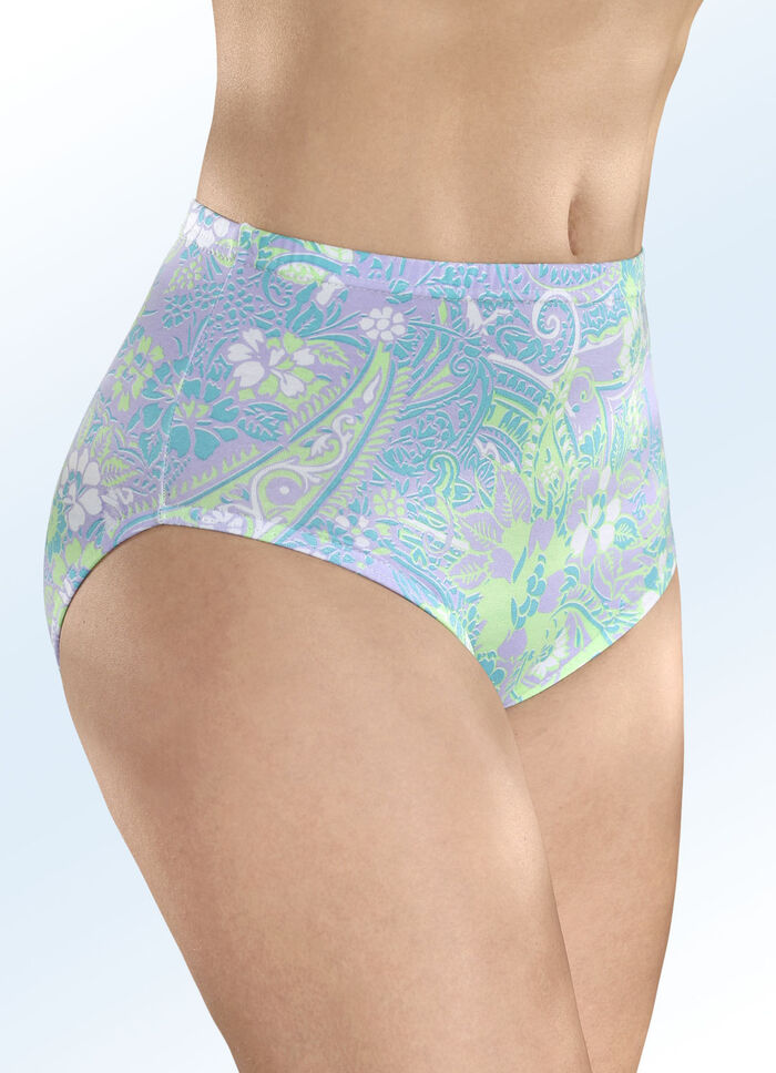 Fünferpack Slips mit Gummizug im Bund 