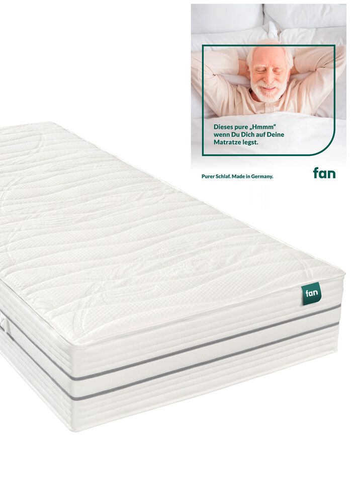 7-Zonen-Tonnentaschenfederkern-Matratzen Fan Medicare Top T 