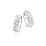 Creolen mit Diamanten 