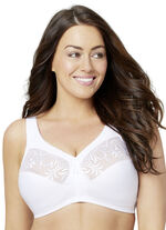 Glamorise St&uuml;tz-BH mit Stickereispitze WEISS