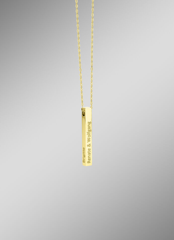 Stilvoller, gl&auml;nzender Namens-Anh&auml;nger mit Ankerkette 