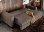 Schlafsofa mit bequemer Schaumstoffpolsterung BRAUN