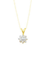 Anhänger mit Brillant und Diamanten 