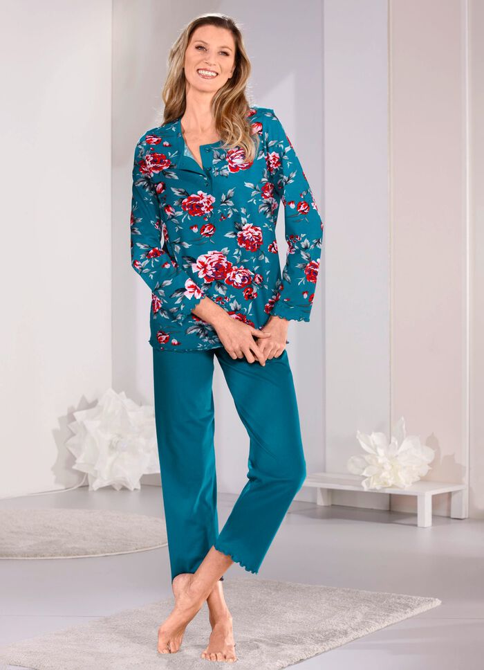 Zweierpack Schlafanz&uuml;ge mit gebogten Abschl&uuml;ssen  