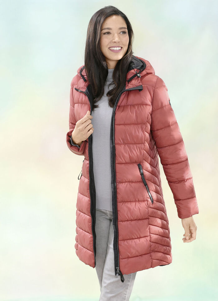 Funktions-Kurzmantel mit abnehmbarer Kapuze 