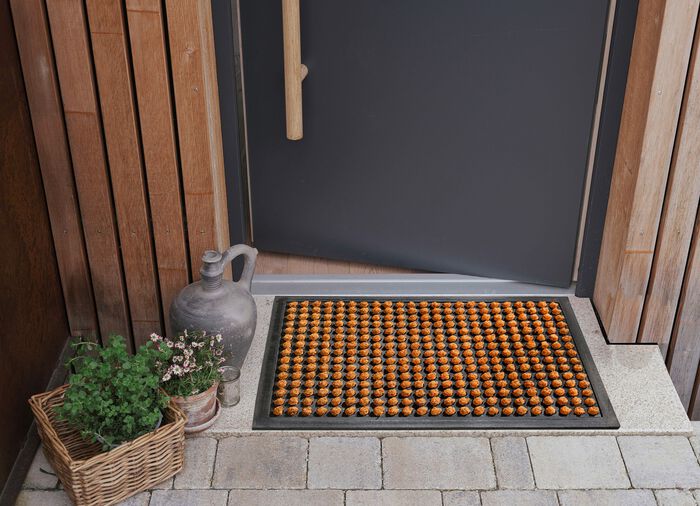 Kokos-Fussmatte mit rutschfestem Gummir&uuml;cken 