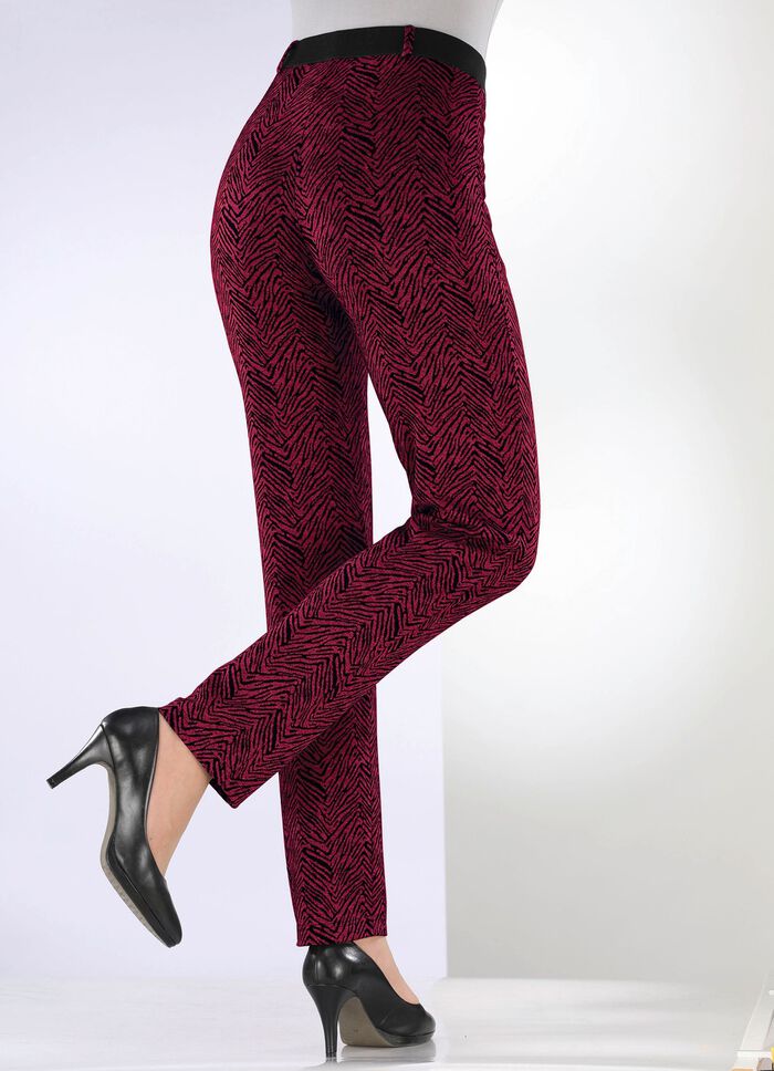 Hose in angesagter Tierfell-Dessinierung 