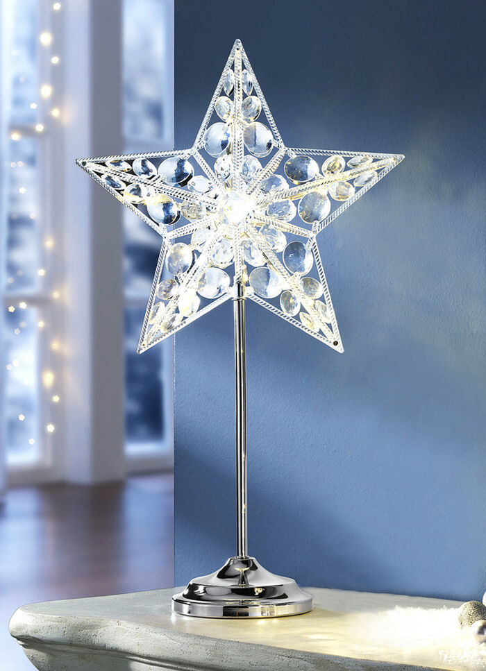 LED-Sternlampe mit Ständer aus Metall 