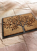 Fussmatte aus Kokos NATUR-SCHWARZ