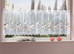 Fenster- und Türdekoration «Vögel» WEISS-BUNT