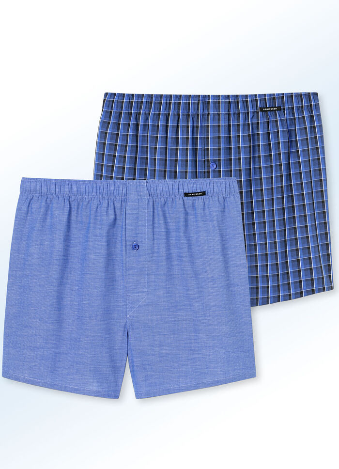 Schiesser Zweierpack Boxershorts, bunt dessiniert 