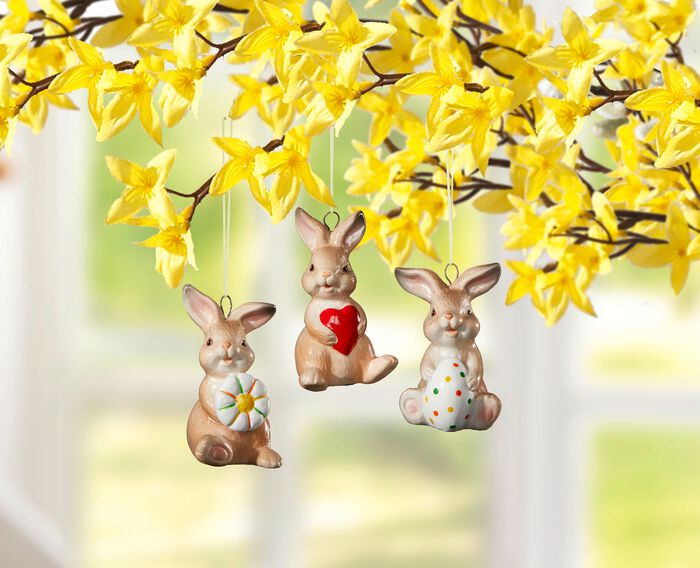 Oster-Hasenschale aus Porzellan 