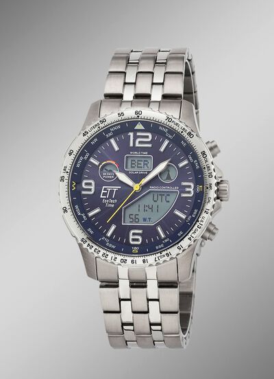 ETT EGS-11575-31M Professional Funk-Solar-Herrenuhr 