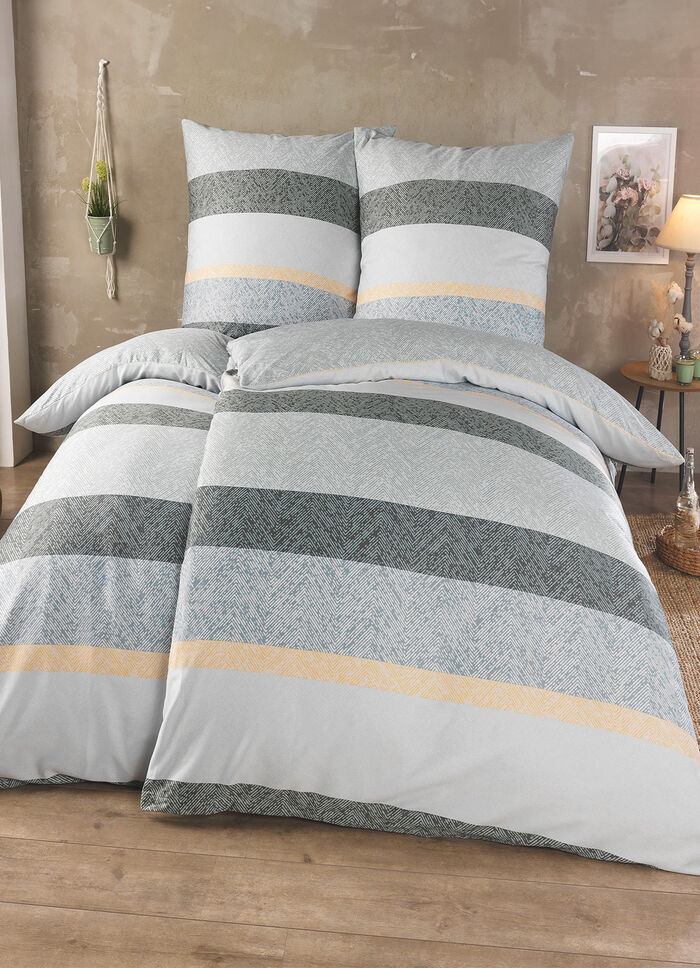 Wendebettw&auml;sche-Garnitur in harmonischer Farbgebung 