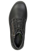 GINO GALANTE, gef&uuml;tterte Herren-Boots, Winterschuhe, Weite H, mit Reissverschluss SCHWARZ