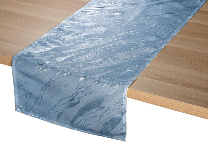 Dezente Tischdecke in Marmor-Optik 