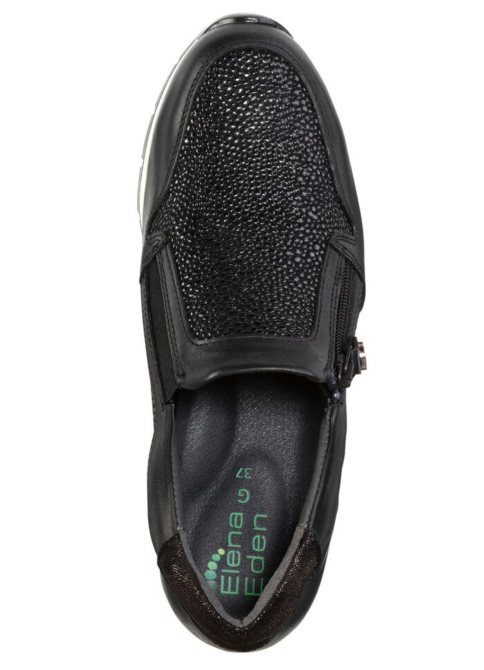 ELENA EDEN Slipper aus Nappaleder SCHWARZ