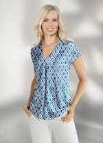 Shirt-Tunika mit Zierfalte 