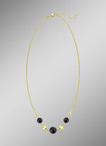 Halskette mit echt schwarzem Achat 