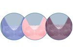 Comfort Spitzen BH im 3er-Set FLIEDER-ROSA-TAUPE