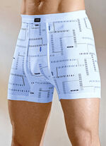 Dreierpack Unterhosen aus Feinripp mit Eingriff, bunt dessiniert 