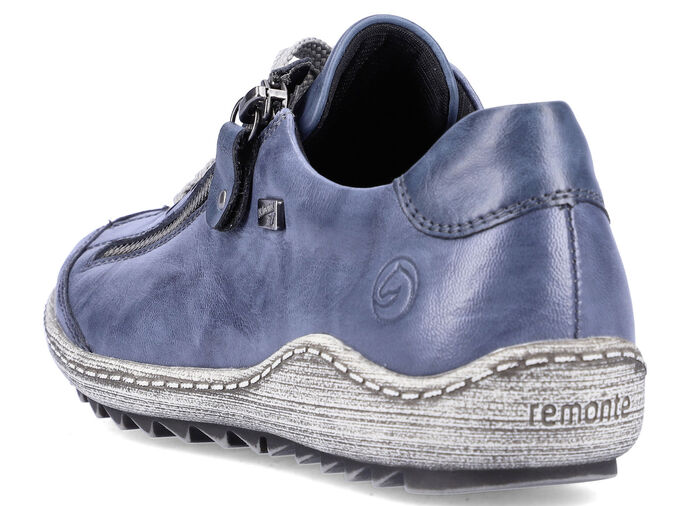 Remonte, bequeme Damen-Sneaker, Weite G, mit herausnehmbarem Fussbett BLAU