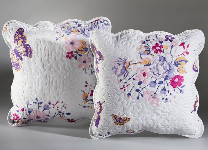 Tagesdecke mit fr&uuml;hlingshafter Dessinierung 