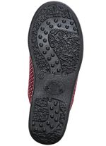 Zweierpack Pantoffeln aus gepunktetem Textilmaterial 1x BORDEAUX 1x SCHWARZ