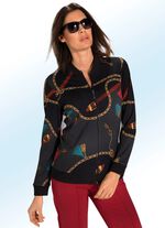 Shirtjacke mit durchgehendem Reissverschluss 