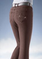 Jeans mit geradem Beinverlauf BORDEAUX