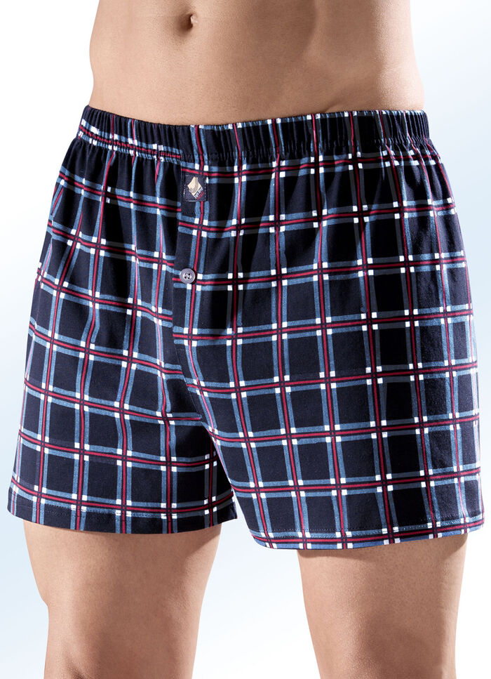 Viererpack Boxershorts mit Karodessin