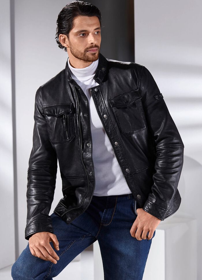 Lederkurzjacke von &laquo;Cabrini&raquo; 