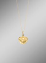 Herz-Anh&auml;nger mit strukturierter Vorderseite 