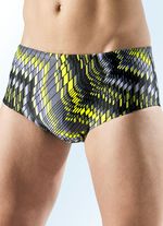 Schwab Badehose in höherer Slipform mit Alloverdruckdessin 