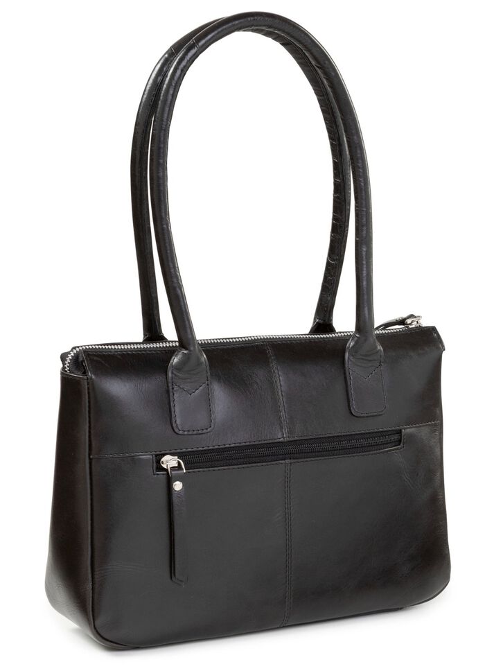 Laurina, Tasche, Damen, aus Leder SCHWARZ