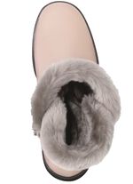 ELENA EDEN, gef&uuml;tterte Damen-Stiefeletten, Winterschuhe, Weite H, mit Lammfell  BEIGE