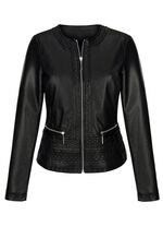 Blazer mit toniger Stickerei 