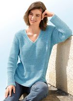 Pullover mit toller Farbgebung in Melange-Optik 
