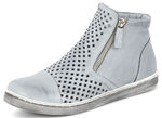 Andrea Conti, sommerliche Damen-Stiefeletten, mit herausnehmbarem Fussbett HELLGRAU