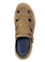 GINO GALANTE, bequeme Herren-Slipper, Weite H, mit herausnehmbarem Fussbett COGNAC