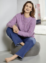 Jeans mit angesagtem Fransensaum JEANSBLAU