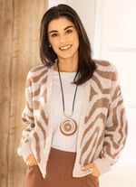 Strickjacke in Jacquard-Dessin 